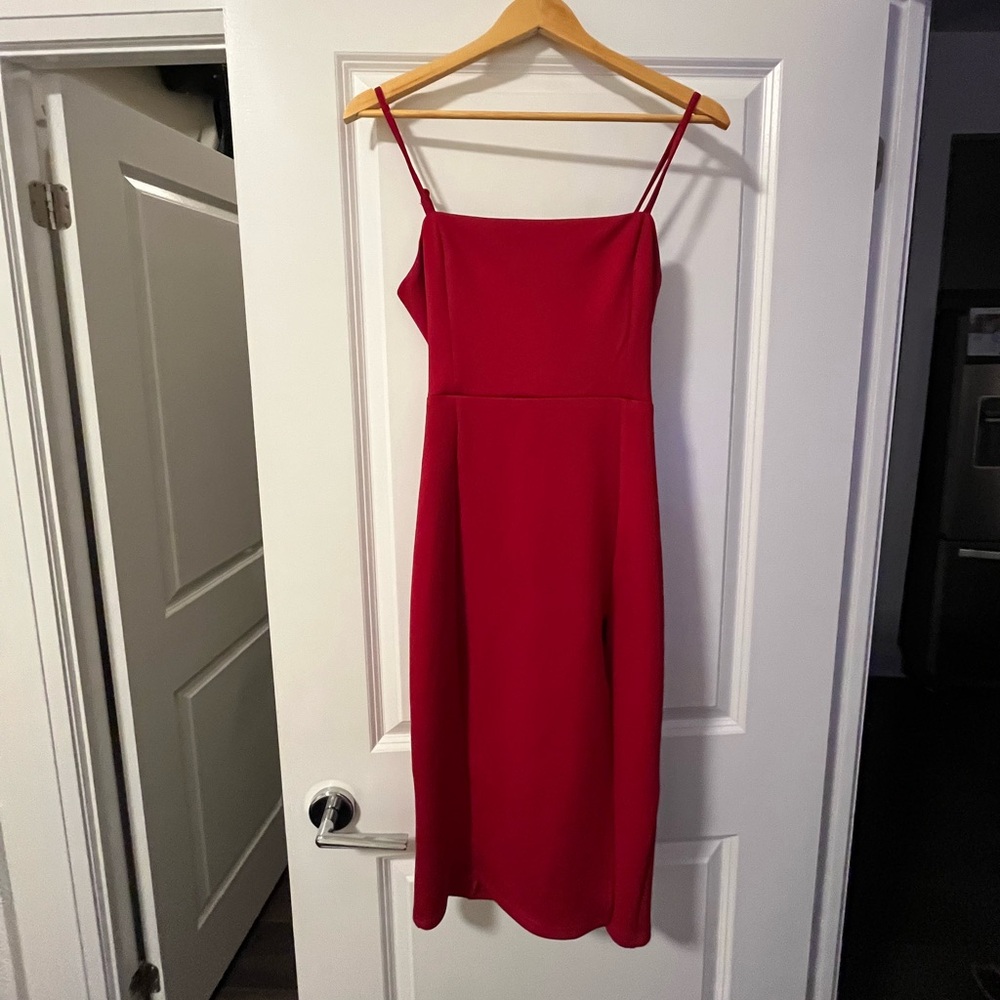 Red Midi Dress